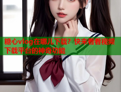 糖心vlog在哪儿下载？快来看看视频下载平台的神奇功能