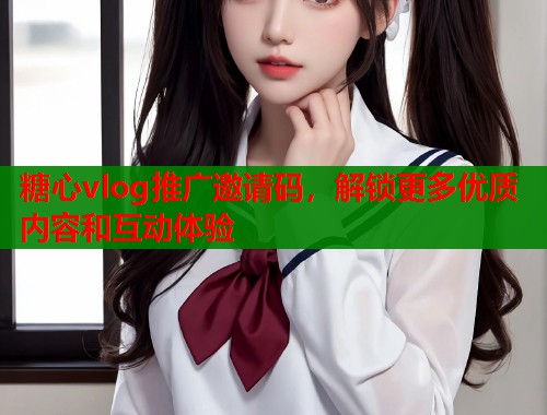 糖心vlog推广邀请码，解锁更多优质内容和互动体验