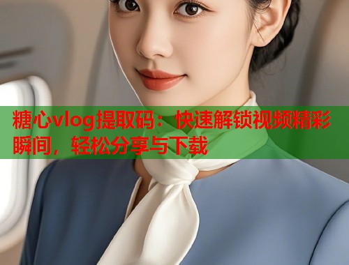 糖心vlog提取码：快速解锁视频精彩瞬间，轻松分享与下载