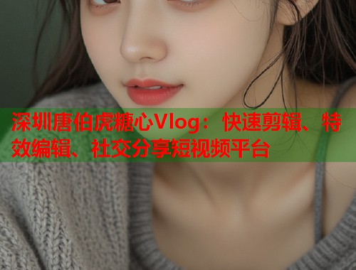 深圳唐伯虎糖心Vlog：快速剪辑、特效编辑、社交分享短视频平台