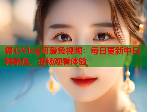 糖心Vlog可爱兔视频：每日更新中日韩精选，流畅观看体验