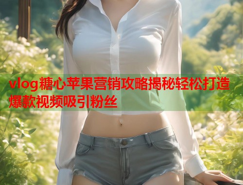 vlog糖心苹果营销攻略揭秘轻松打造爆款视频吸引粉丝