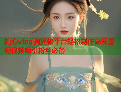 糖心vlog骗揭秘平台轻松制作高质量短视频吸引粉丝必备  第2张