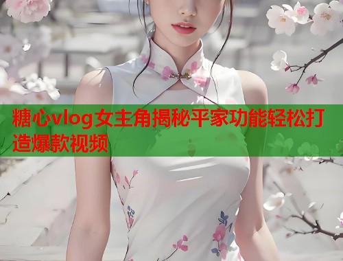 糖心vlog女主角揭秘平家功能轻松打造爆款视频
