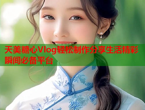 天美糖心Vlog轻松制作分享生活精彩瞬间必备平台