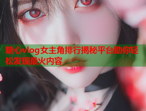 糖心vlog女主角排行揭秘平台助你轻松发现最火内容