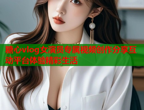 糖心vlog女演员专属视频创作分享互动平台体验精彩生活