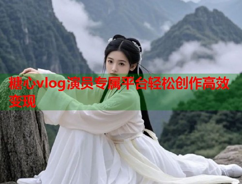 糖心vlog演员专属平台轻松创作高效变现