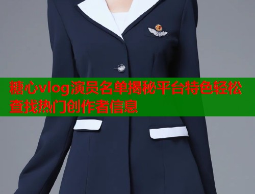 糖心vlog演员名单揭秘平台特色轻松查找热门创作者信息