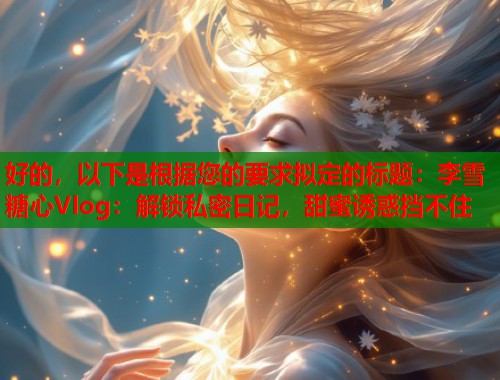 好的，以下是根据您的要求拟定的标题：李雪糖心Vlog：解锁私密日记，甜蜜诱惑挡不住