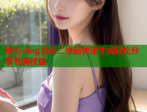 糖心vlog会员二维码快速生成轻松分享专属权益