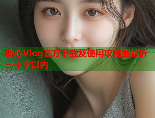 糖心Vlog官方下载及使用攻略全解析三十字以内  第1张